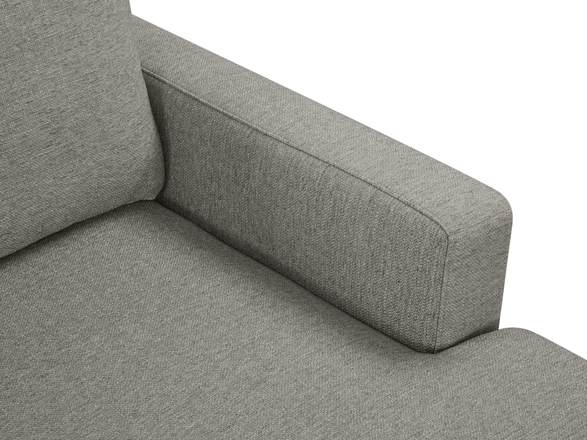 Toronto 3 Seater Sofa with Right Facing Chaise - Light Grey