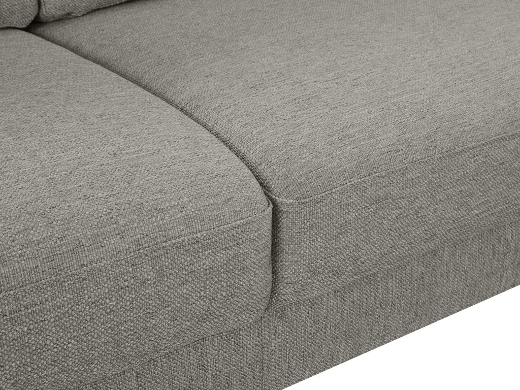 Toronto 3 Seater Sofa with Right Facing Chaise - Light Grey