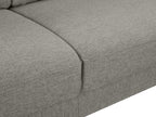 Toronto 3 Seater Sofa with Right Facing Chaise - Light Grey