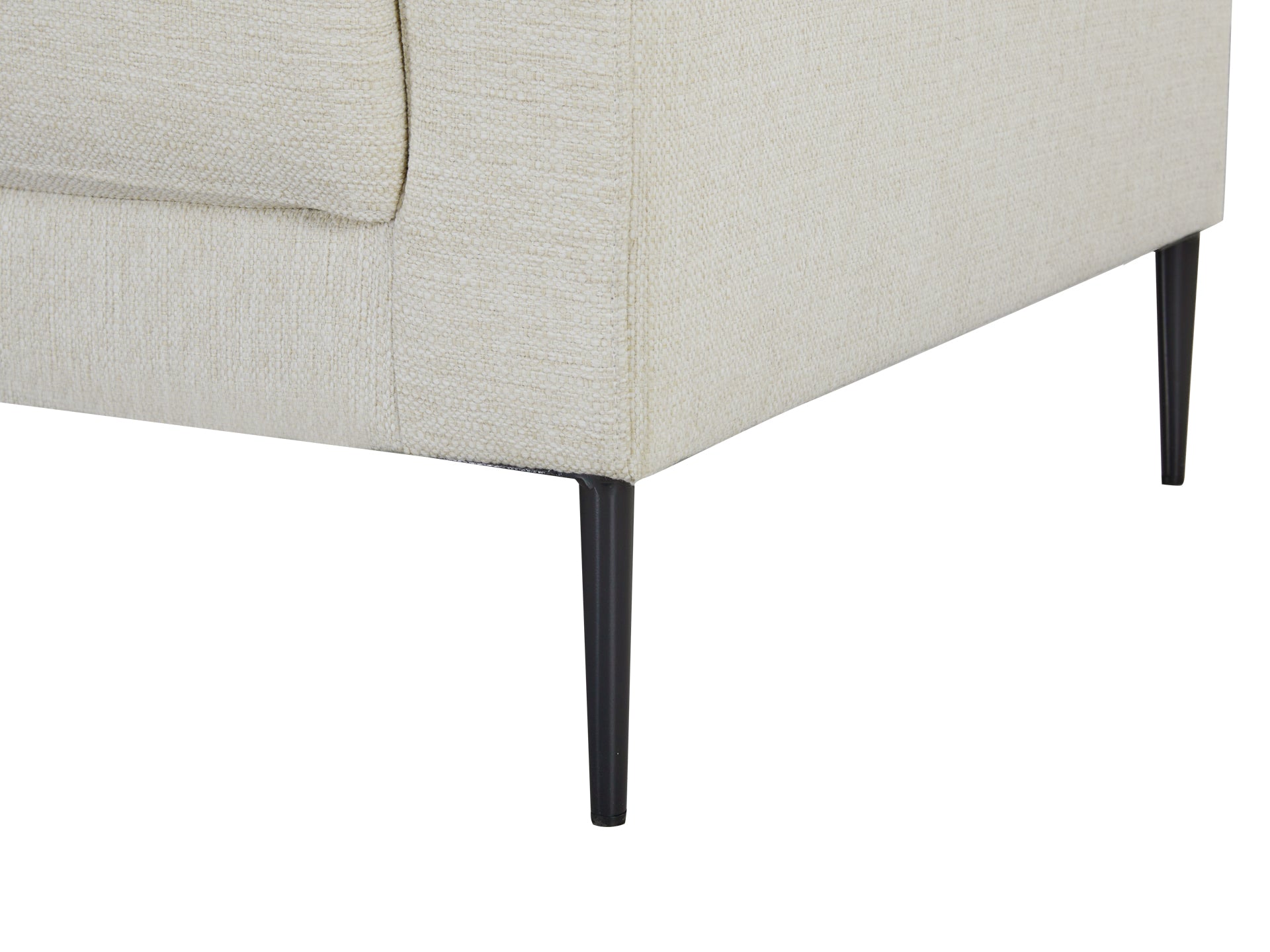 Toronto 3 Seater Sofa with Left Facing Chaise - Beige