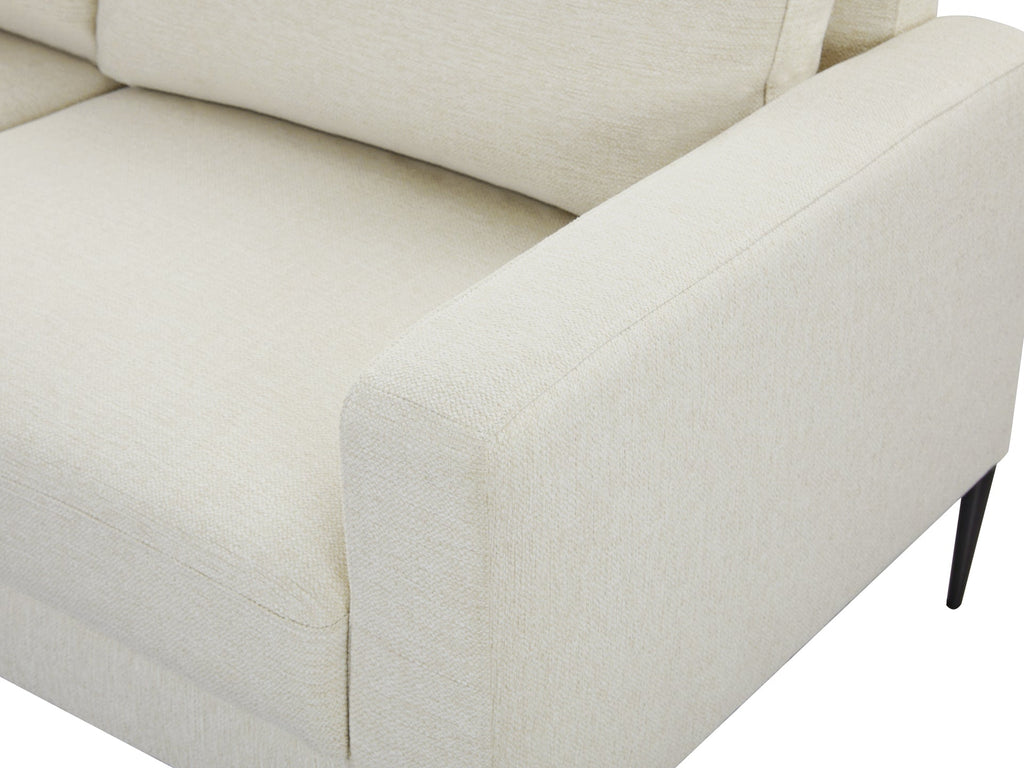 Toronto 3 Seater Sofa with Left Facing Chaise - Beige