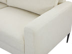 Toronto 3 Seater Sofa with Left Facing Chaise - Beige