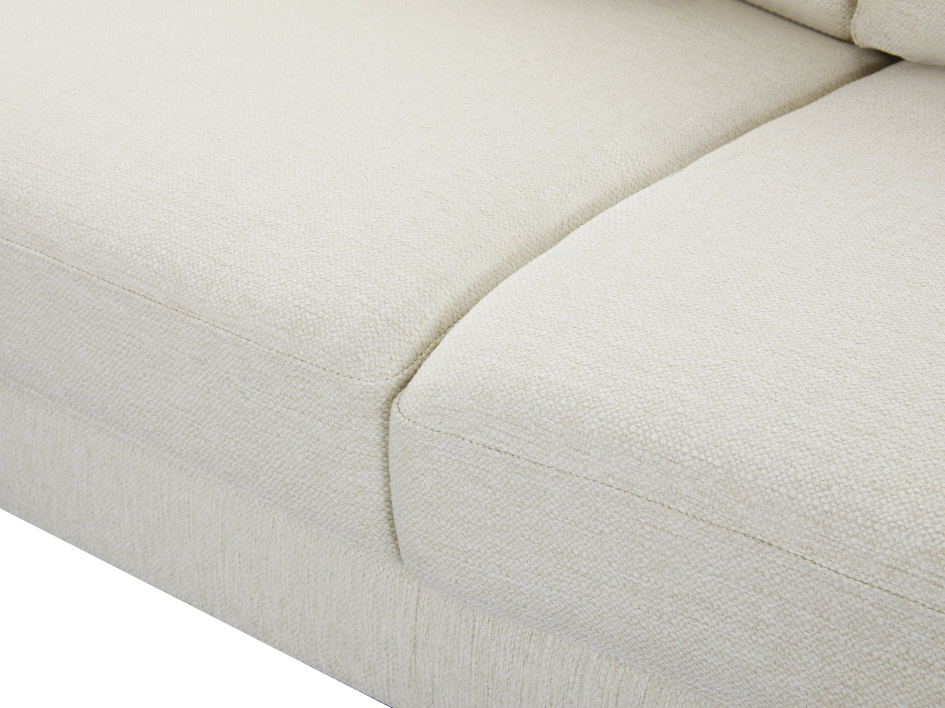 Toronto 3 Seater Sofa with Left Facing Chaise - Beige