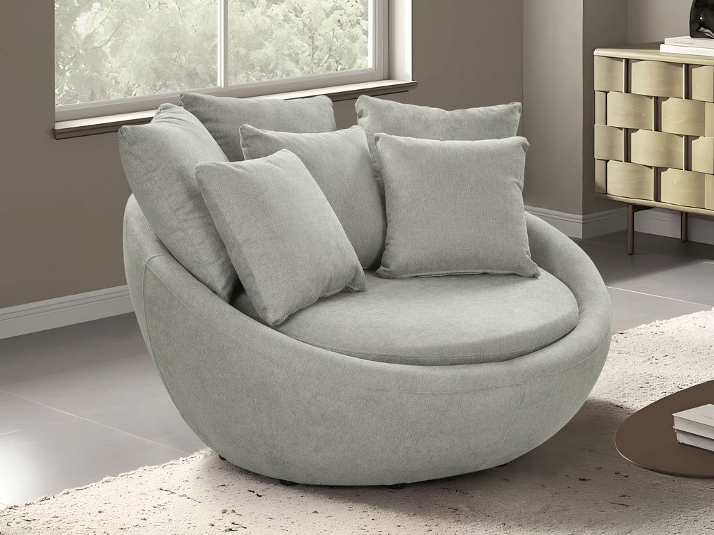 Loveland Round Sofa - Light Grey