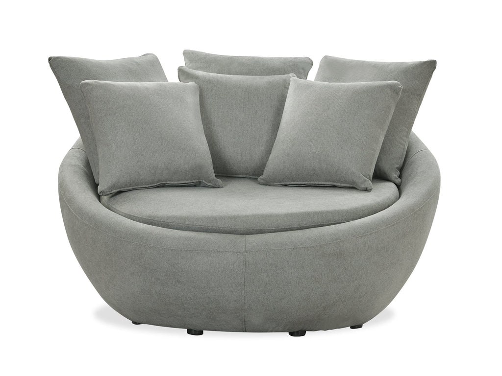 Loveland Round Sofa - Light Grey