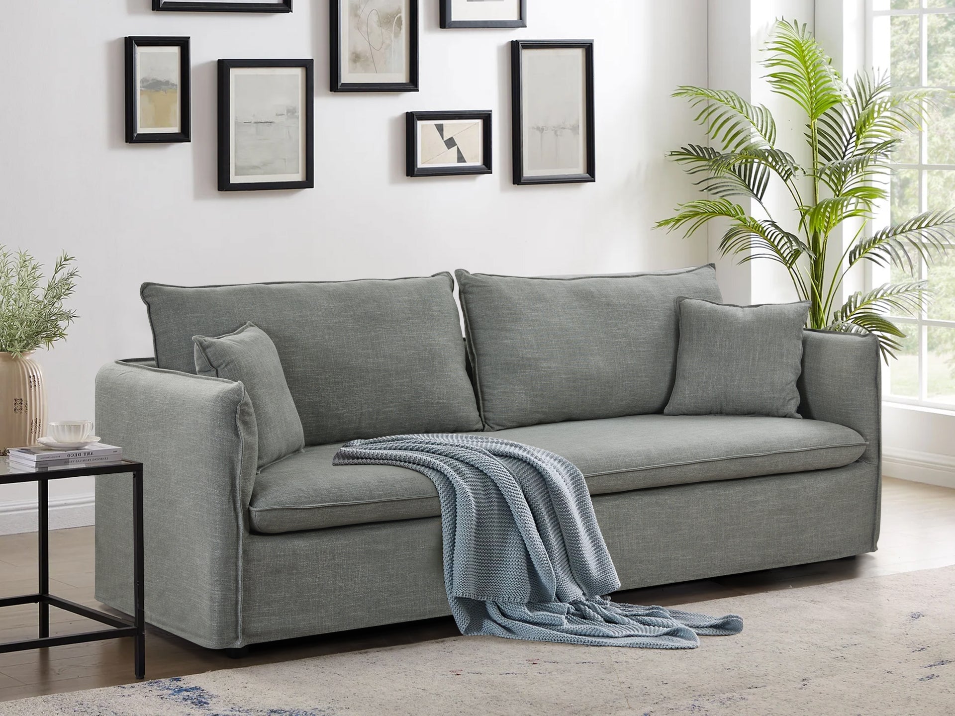 Palmer 3 Seater Sofa - Dark Grey
