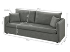Palmer 3 Seater Sofa - Dark Grey
