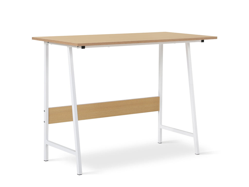Daniel 100cm Computer Desk - Maple + White