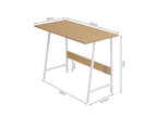 Daniel 100cm Computer Desk - Maple + White