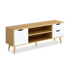 LAGUNA 1.2M Entertainment Unit - MAPLE + WHITE