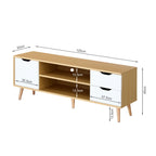 LAGUNA 1.2M Entertainment Unit - MAPLE + WHITE