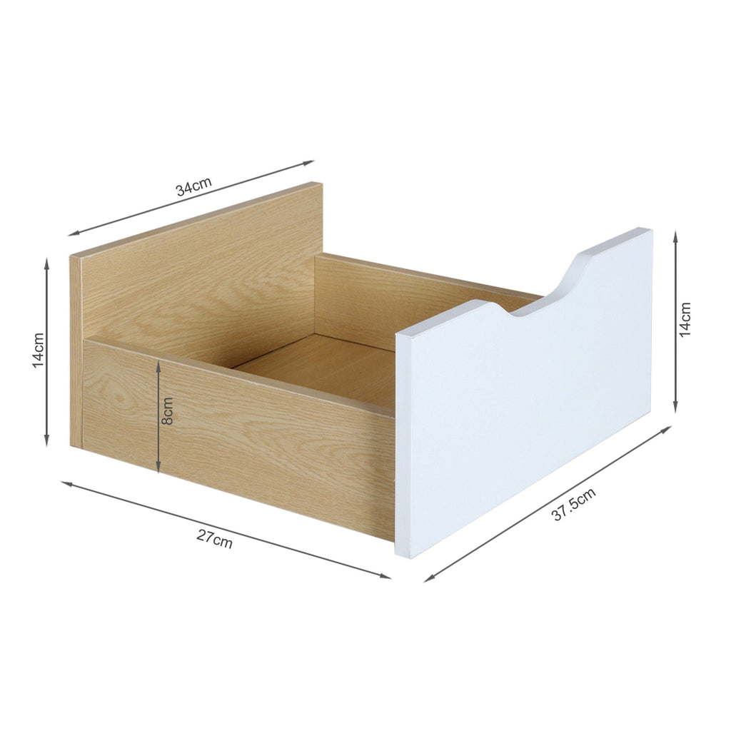 LAGUNA 1.2M Entertainment Unit - MAPLE + WHITE