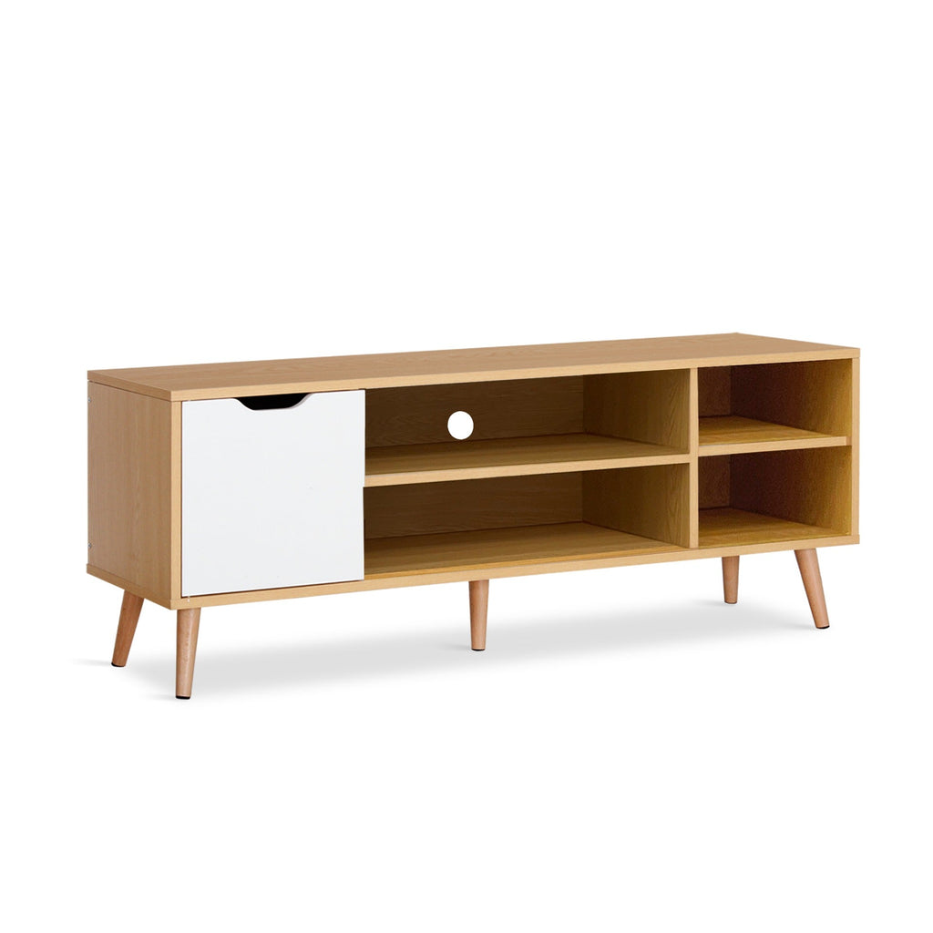 COMO 1.2M Entertainment Unit - MAPLE + WHITE