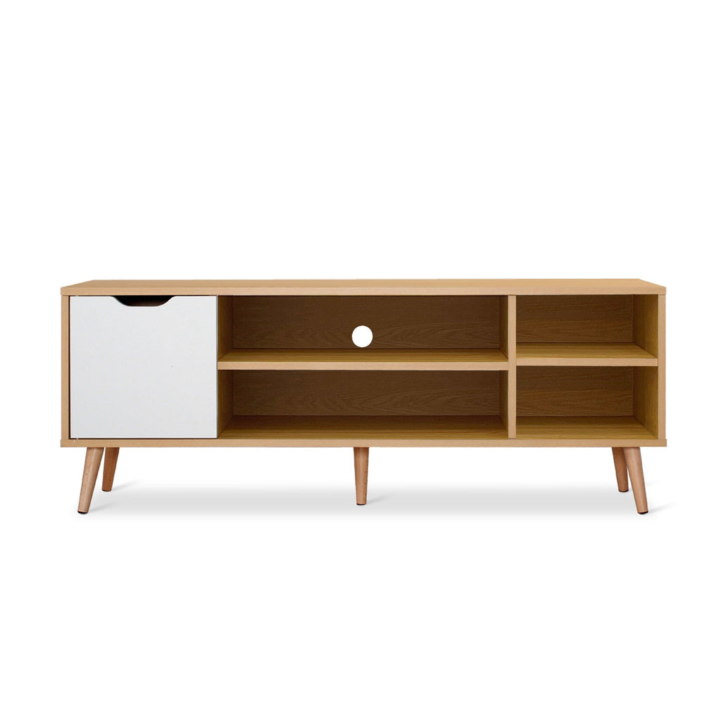 COMO 1.2M Entertainment Unit - MAPLE + WHITE