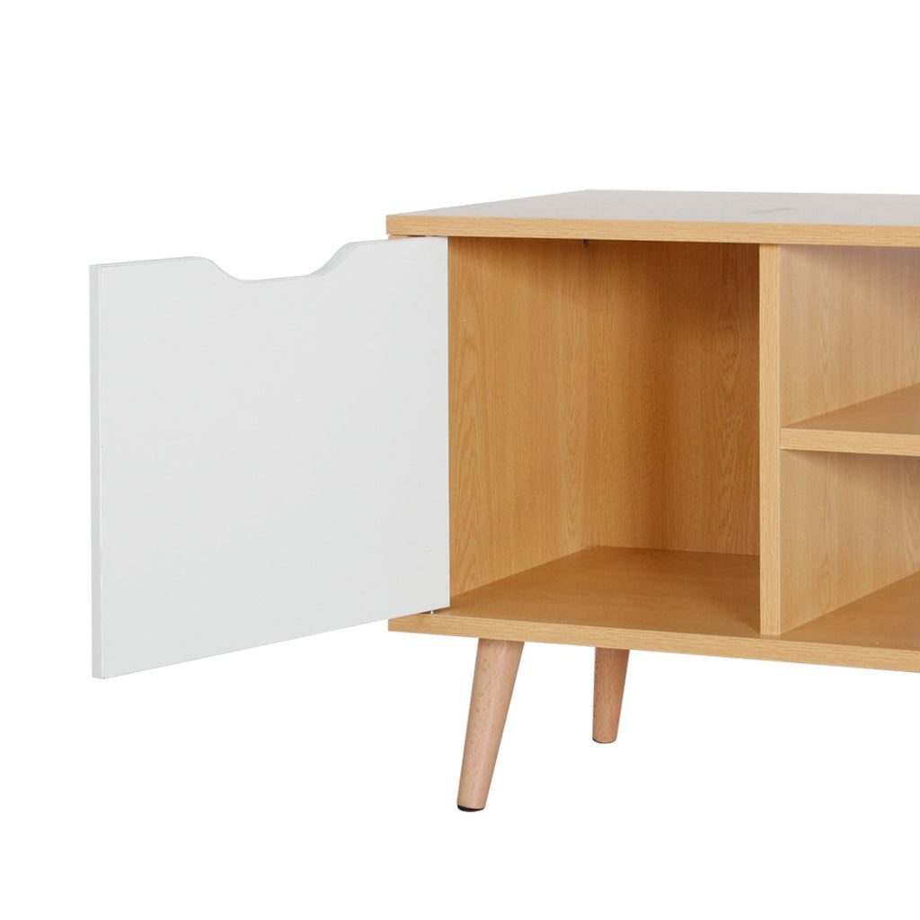 COMO 1.2M Entertainment Unit - MAPLE + WHITE