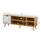 COMO 1.2M Entertainment Unit - MAPLE + WHITE