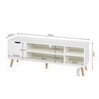 COMO 1.2M Entertainment Unit - White