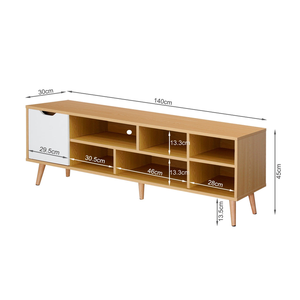 COMO 1.4M Entertainment Unit - Maple + White