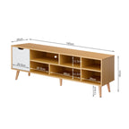 COMO 1.4M Entertainment Unit - Maple + White
