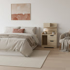 FINN Bedside Table with Shelves - Oak