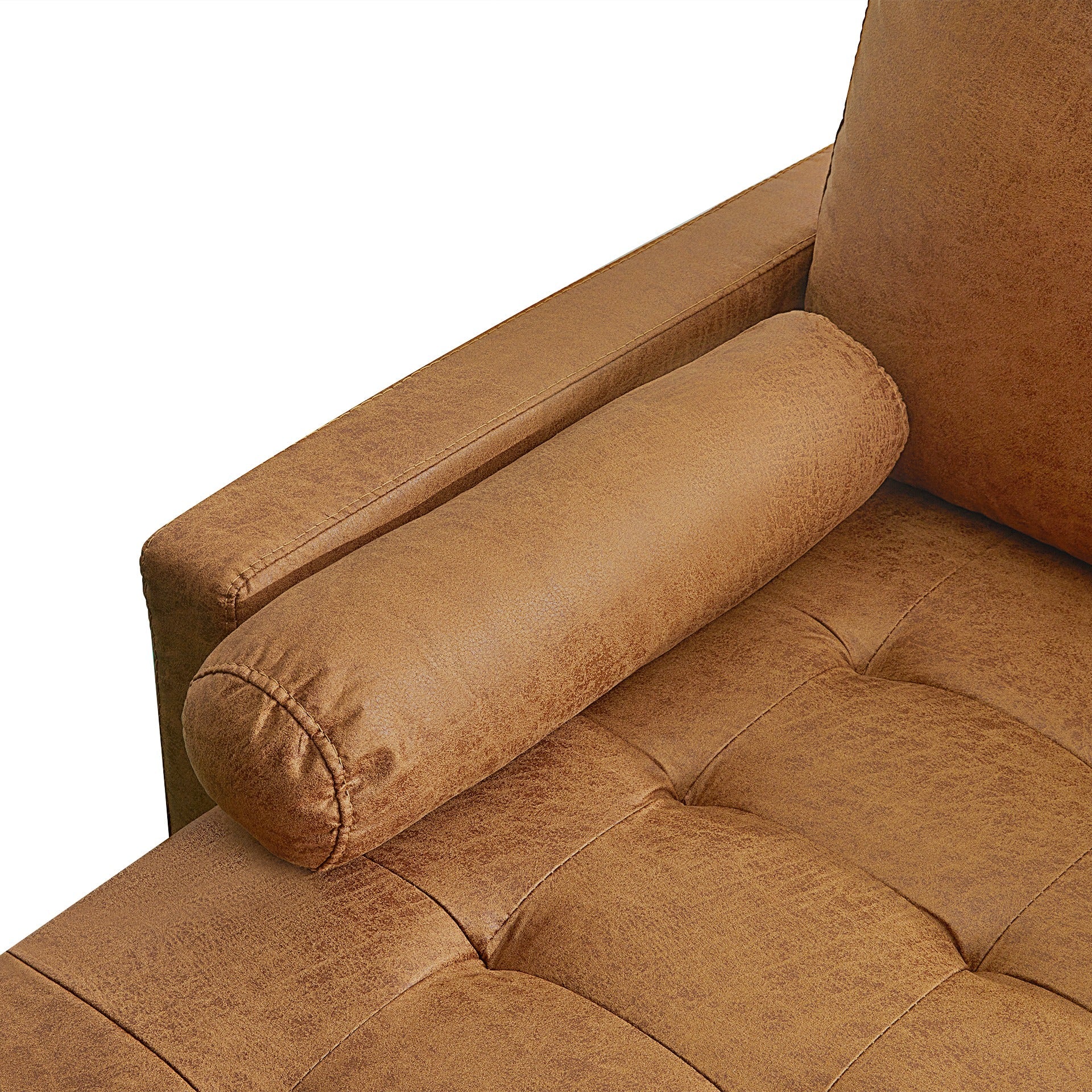 Brynlee 3 Seater Sofa with Left Facing Chaise - Brown