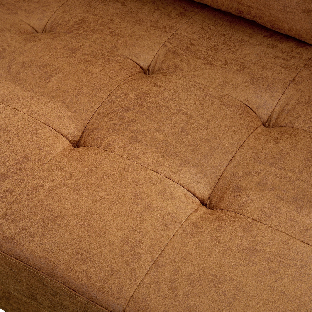 Brynlee 3 Seater Sofa with Right Facing Chaise - Brown