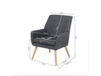 Lina Armchair - Dark Grey