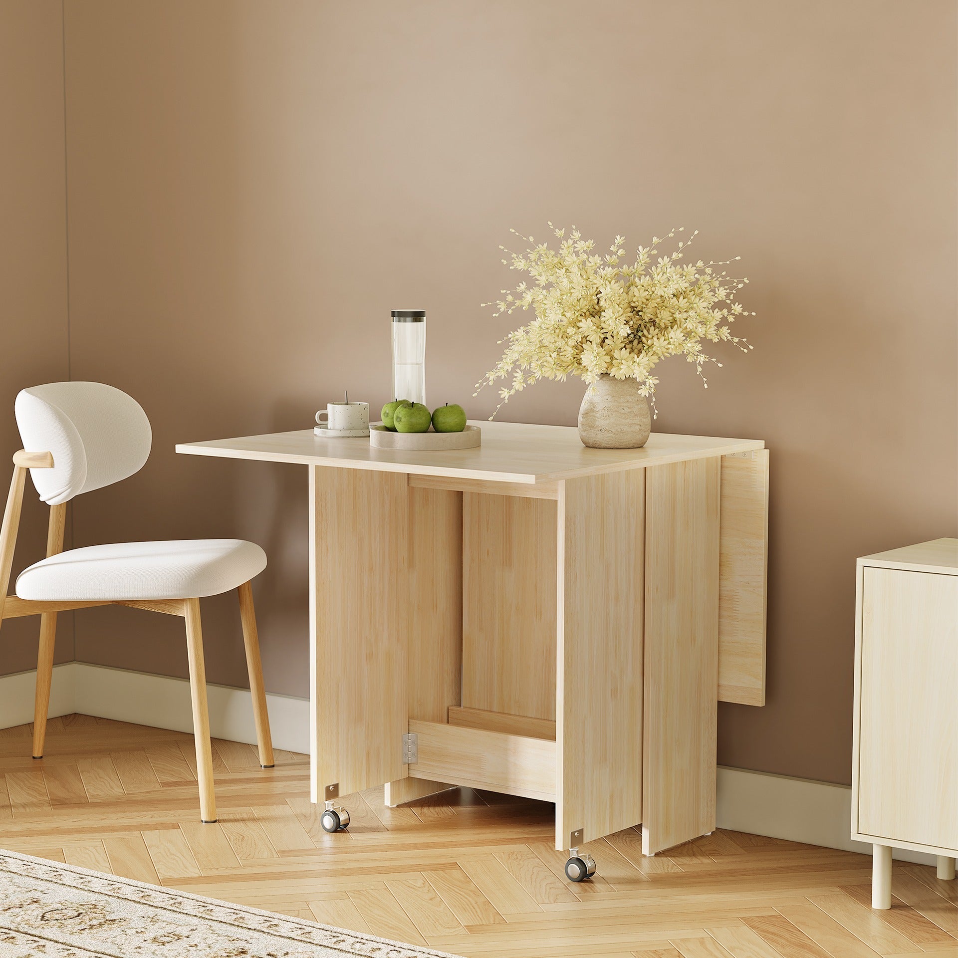 Maverick Foldable Dining Table - Light Oak