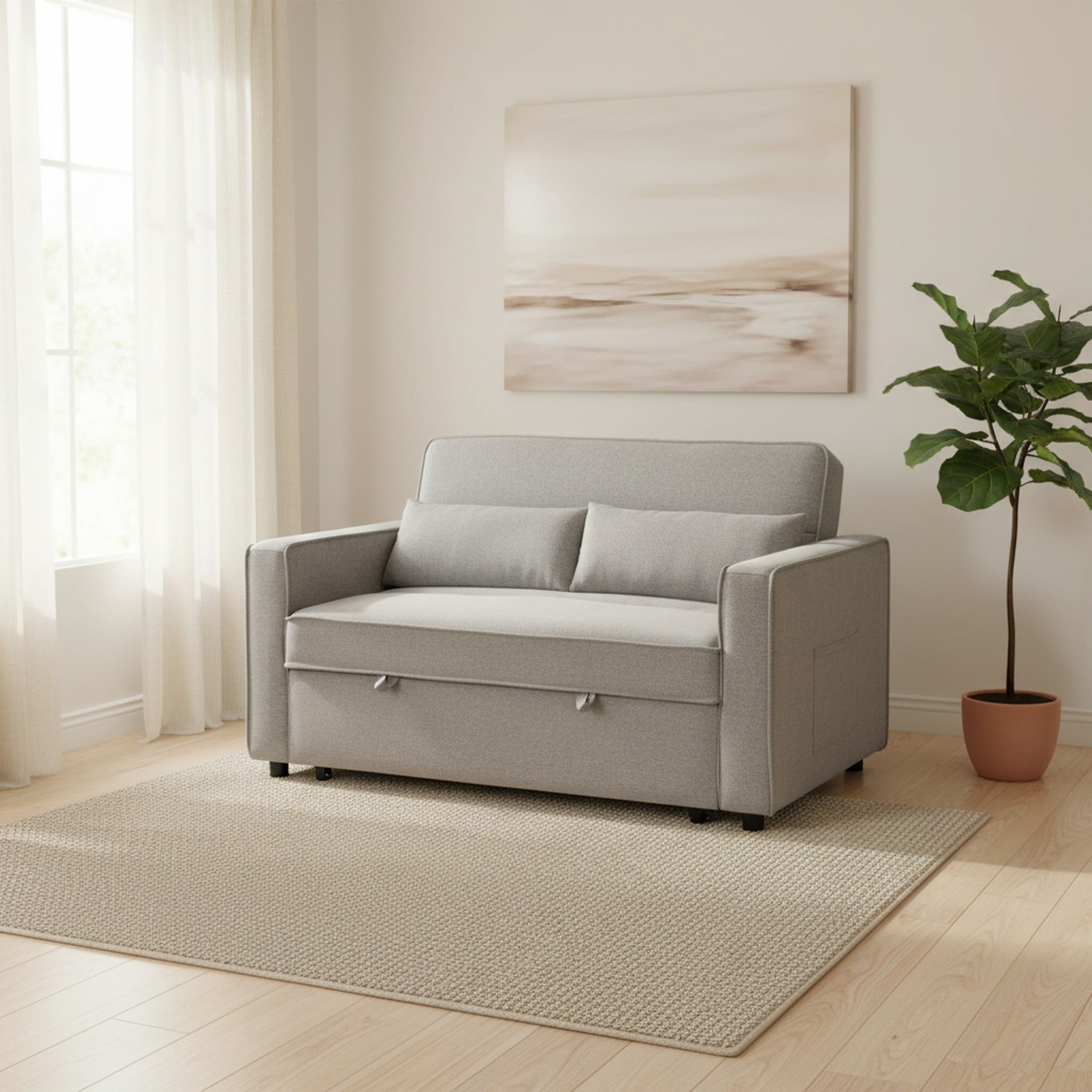 Freyja 2 Seater Sofa Bed - Grey