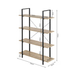 Forge 4-Tier Bookshelf - Natural