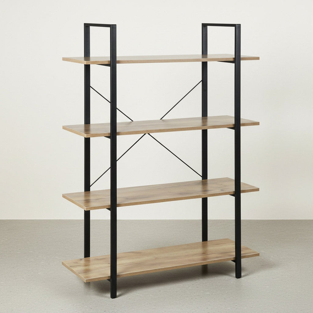 Forge 4-Tier Bookshelf - Natural