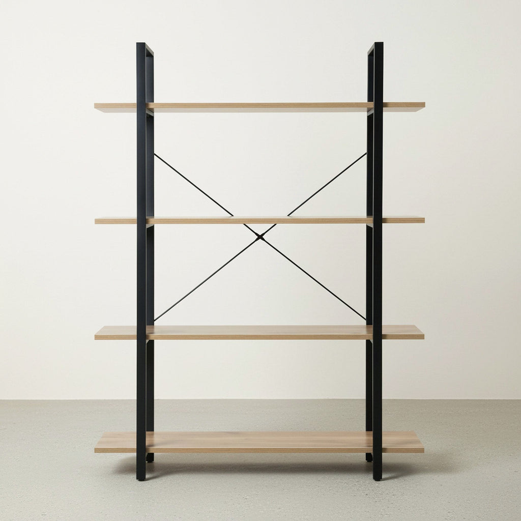 Forge 4-Tier Bookshelf - Natural