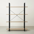 Forge 4-Tier Bookshelf - Natural