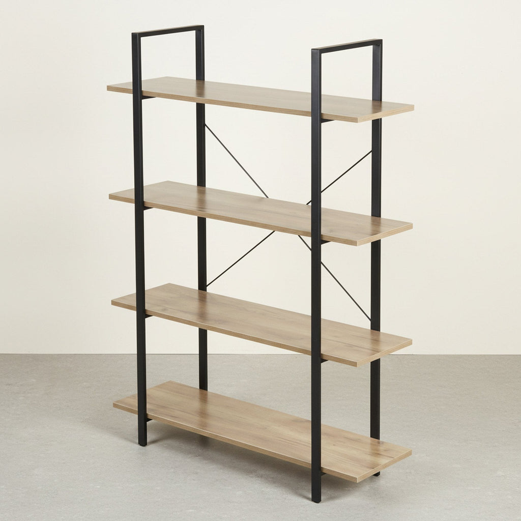 Forge 4-Tier Bookshelf - Natural