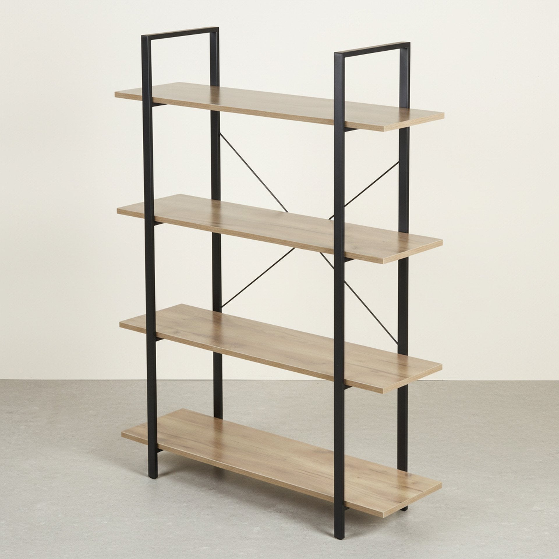 Forge 4-Tier Bookshelf - Natural