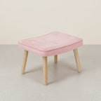 Olivia Armchair with Ottoman - Pink