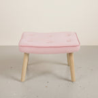 Olivia Armchair with Ottoman - Pink