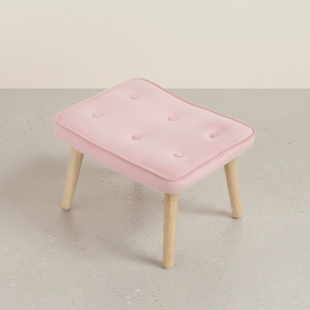 Olivia Armchair with Ottoman - Pink