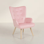 Olivia Armchair with Ottoman - Pink