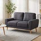 Suki Linen 2 Seater Sofa - Dark Grey