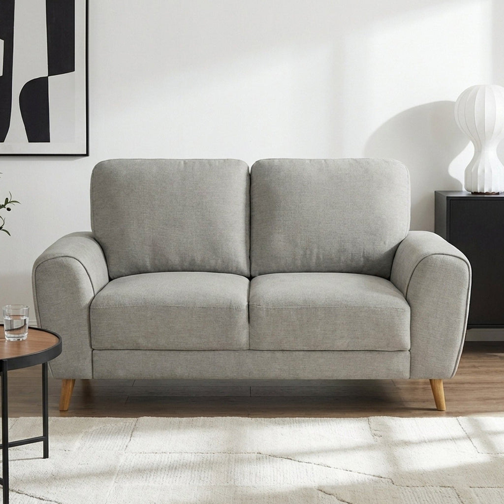 Suki Linen 2 Seater Sofa - Grey