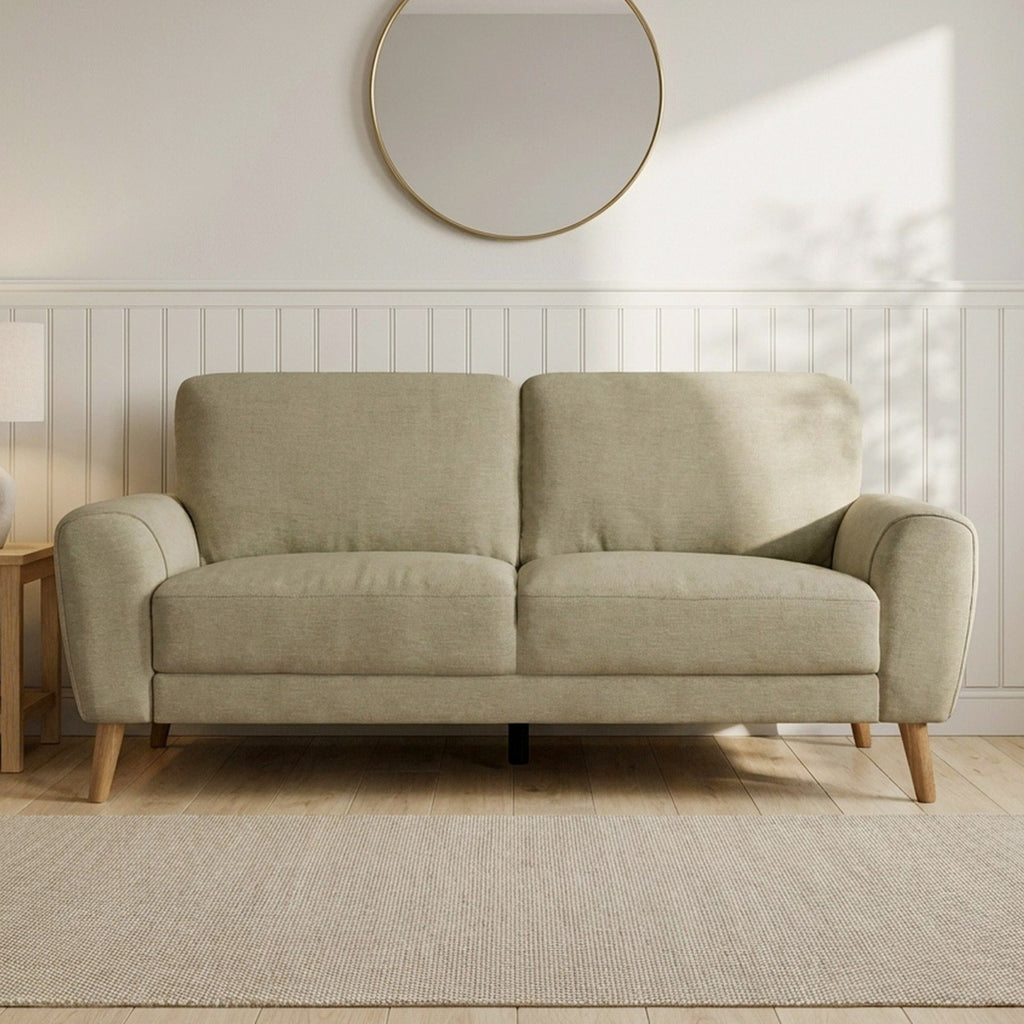 Suki Linen 3 Seater Sofa - Beige