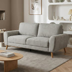 Suki Linen 3 Seater Sofa - Grey