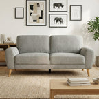 Suki Linen 3 Seater Sofa - Grey