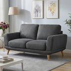 Tova Chenille 2 Seater Sofa - Dark Grey