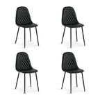 Varo PU Dining Chair - Set of 4 - Black