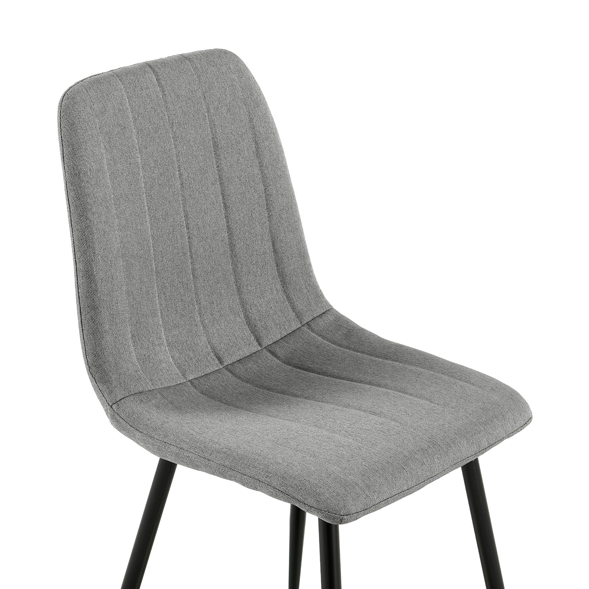 Holland Fabric Dining Chair - Set of 4 - Grey