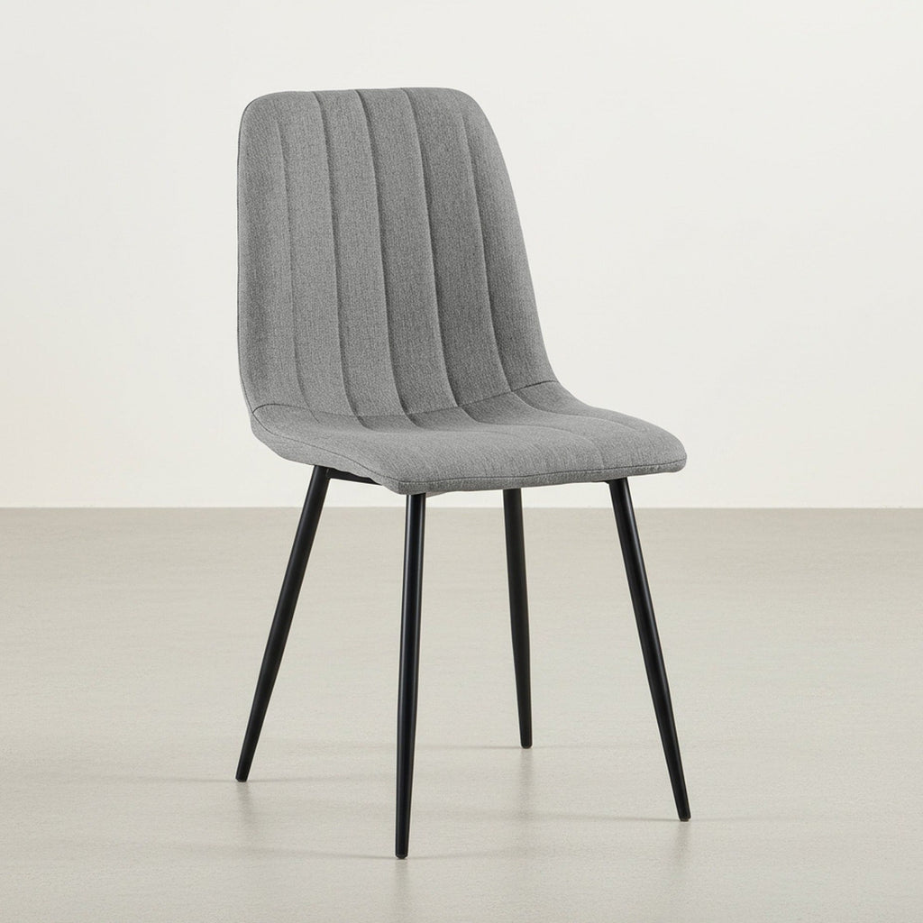 Holland Fabric Dining Chair - Set of 4 - Grey