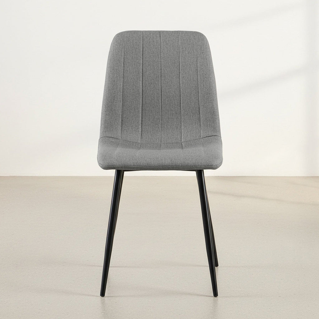 Holland Fabric Dining Chair - Set of 4 - Grey