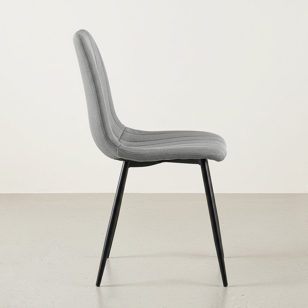 Holland Fabric Dining Chair - Set of 4 - Grey